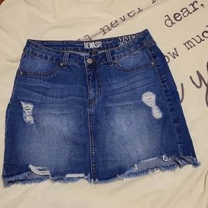 Women's Rewash Distressed Denim Skirt | Size 9